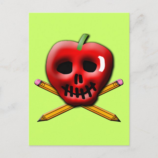 Carte Postale Retour à l'école Pirate inspiré design (Devant)