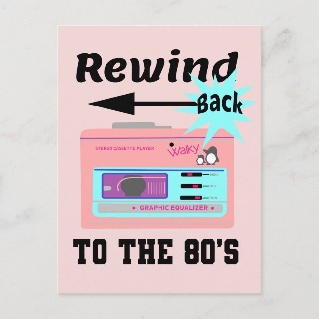 Carte Postale Retour aux années 80 (Devant)