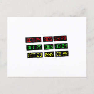 Carte Postale Retour aux années 80 par Time Travel Machine