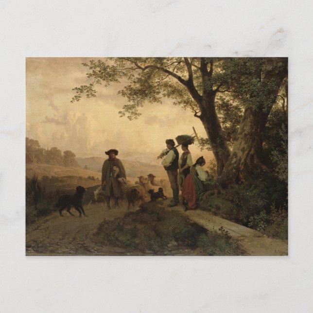 Carte Postale Retour du berger (Devant)