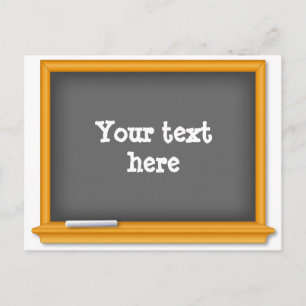 Carte Postale Retourner à l'école Mini Chalkboard