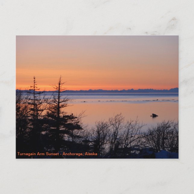 Carte Postale Retourner le coucher de soleil (Devant)