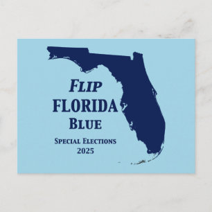 Carte Postale Retournez la Floride en bleu en 2024