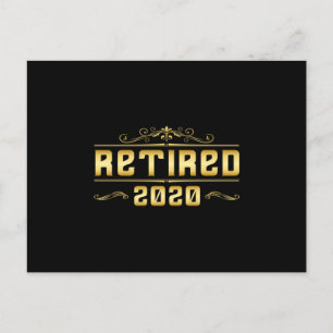 Carte Postale Retraite 2020 Retraité Retraite Papi Cadeau Drôle