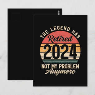 Carte Postale Retraité 2024 Plus Mon Problème