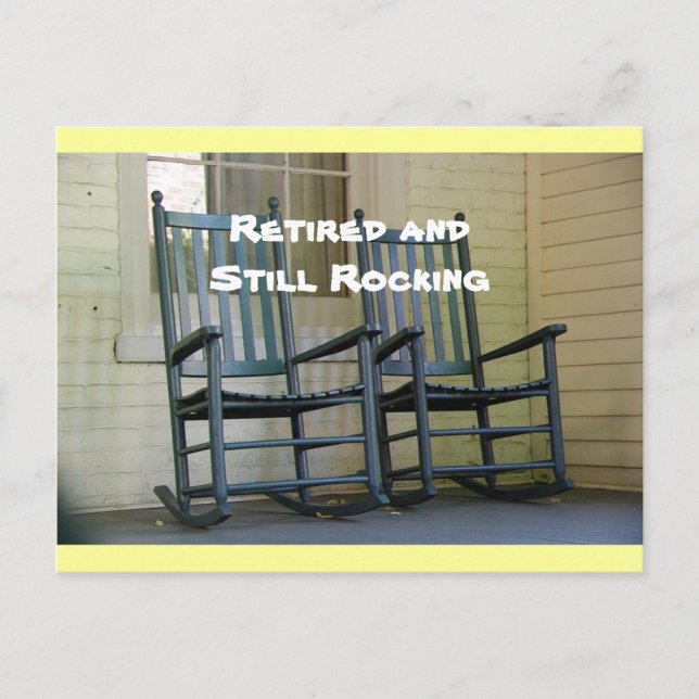 Carte postale "Retraité and Still Rocking" (Devant)