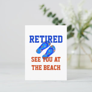 Carte Postale Retraité - Voir à la plage