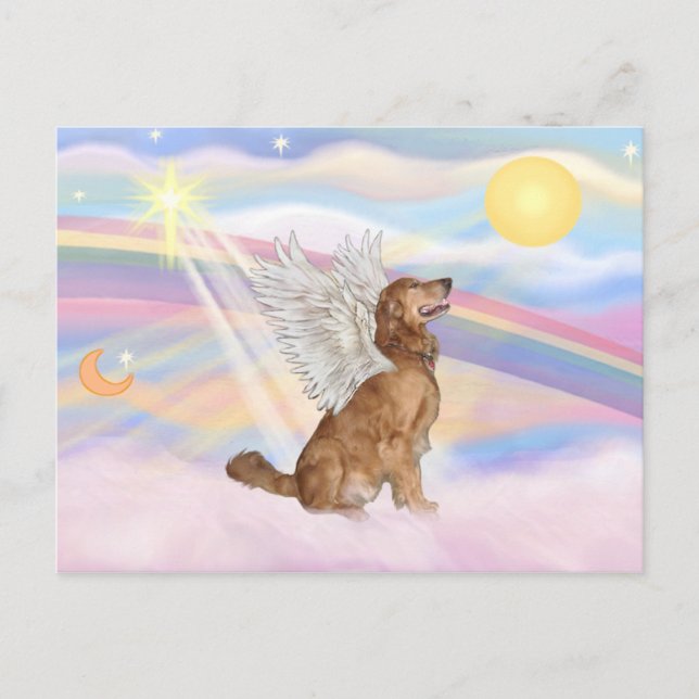 Carte Postale Retriever doré (Devant)