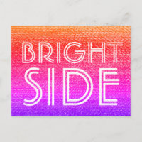 Retro Arc-en-ciel brillant côté Happy Motivational