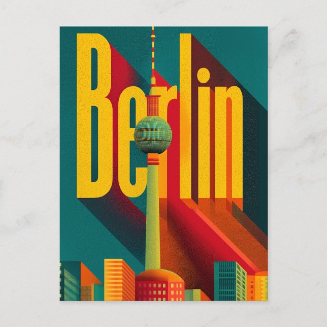 Carte Postale Rétro Berlin (Devant)