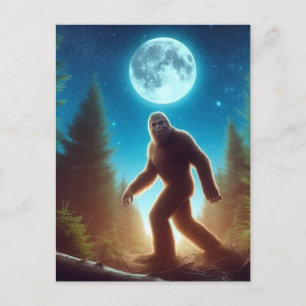 Carte postale Retro Bigfoot Vintage Sasquatch Moun