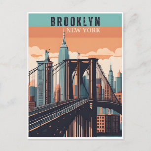 Carte Postale Retro Brooklyn : Exploration du quartier nostalgiq