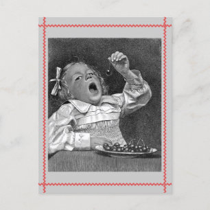 Carte postale rétro Cherry Guilt