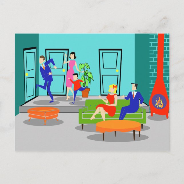 Carte postale Retro Classic Television (Devant)