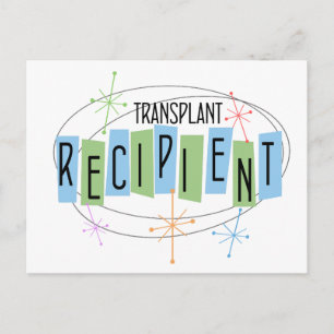 Carte Postale Rétro design Transplant Destinataire