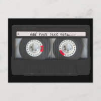 Rétro enregistreur à cassettes noir