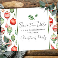 Retro Family Christmas Party Enregistrer l'arbre d