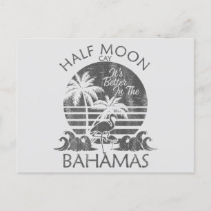Carte postale Retro Half Moon Bahamas