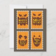 Rétro Halloween Citrouille Éffrayant Vintage Boo C