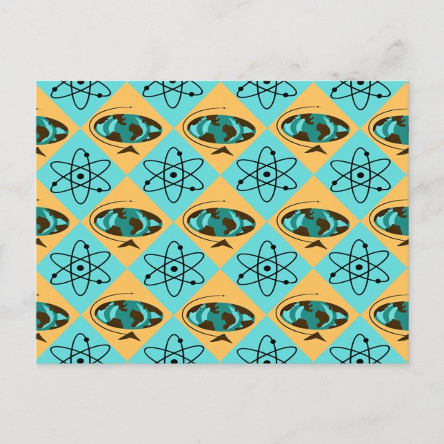 Carte Postale Retro Harlequin Globe Trotter (Devant)