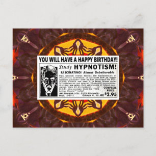 CARTE POSTALE RETRO HEUREUX SALUT D'ANNIVERSAIRE