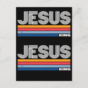 Carte Postale Rétro jésus roi chrétien
