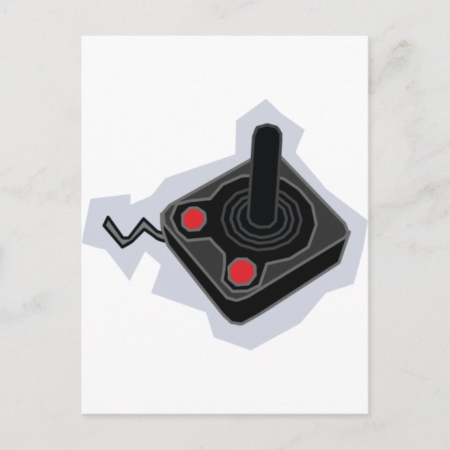 Carte Postale Retro Joystick - Jeux Vidéo Joueur Joueur PC de je (Devant)