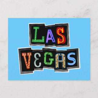 Carte Postale Retro Las Vegas Neon
