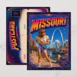 Carte postale rétro Missouri des années 80
