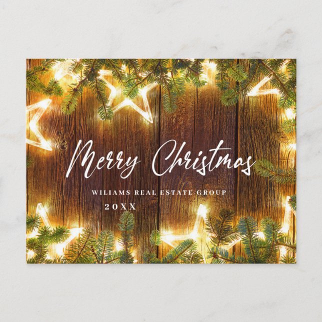 Carte Postale Rétro Noël Fête de Noël Accueil d'entreprise (Devant)