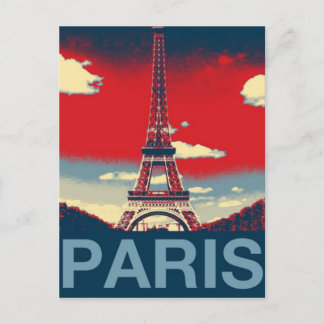 Carte Postale Rétro Publicité France Paris Tour Effiel