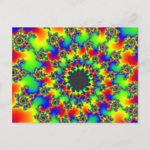Carte Postale Retro Rainbow Eye