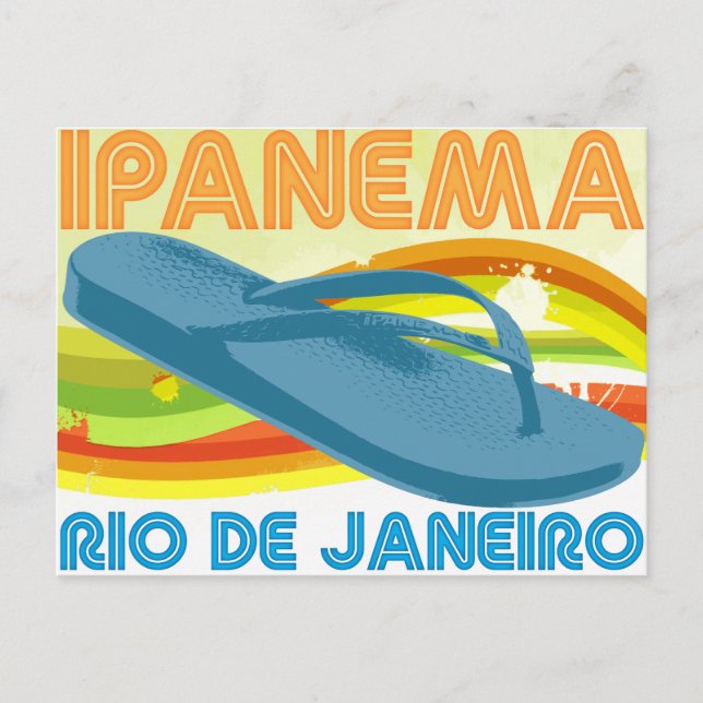 Carte Postale Retro Rio Ipanema (Devant)