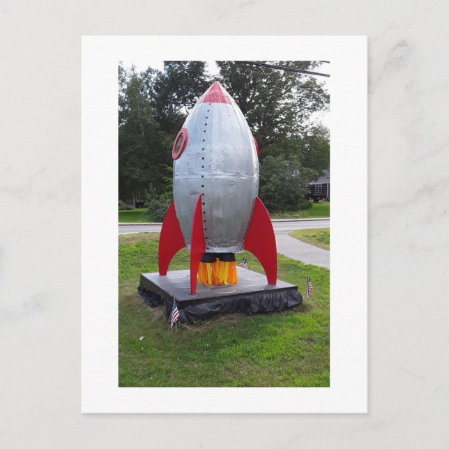Carte Postale Retro Rocket Photo (Devant)