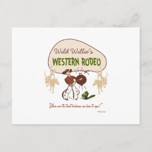 Carte Postale Rétro 'Rodeo occidental