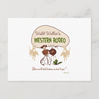 Carte Postale Rétro 'Rodeo occidental