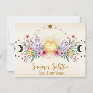 Carte Postale Rétro Summer Solstice