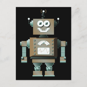 Carte Postale Retro Toy Robot (dk)