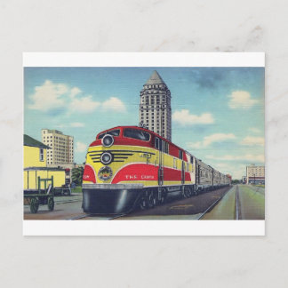 Carte Postale Retro Train Le Champion Miami Railways