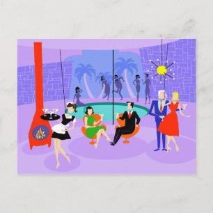 Carte postale Retro Tropical Cocktail Party