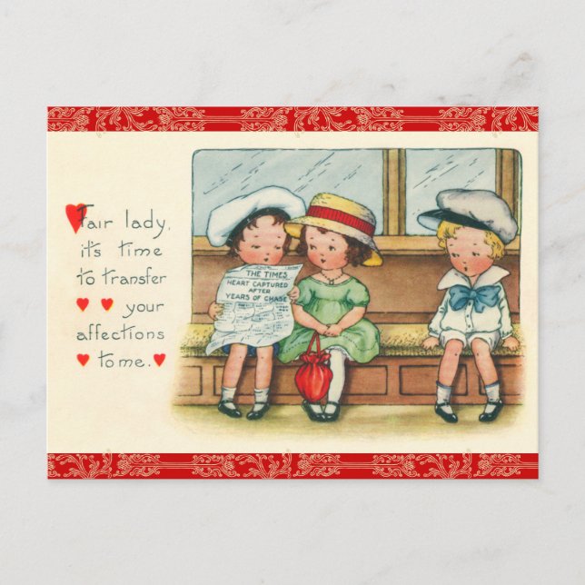 Carte postale Retro Valentine (Devant)