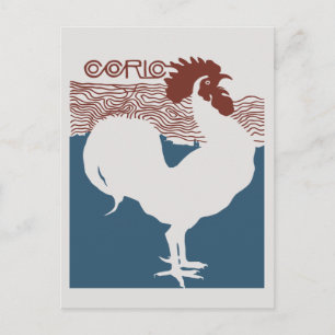 Carte Postale Retro vectoriel art nouveau Revue française