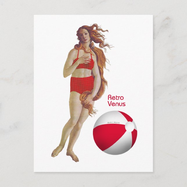 Carte postale Retro Venus (Devant)