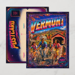 Carte postale rétro Vermont des années 80