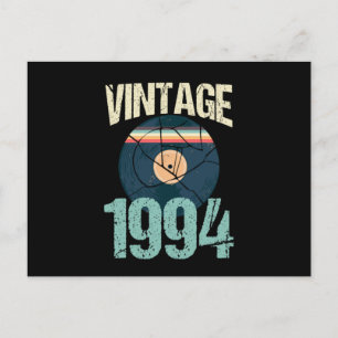 Carte Postale Retro Vintage 1994 26 e Anniversaire Vinyl Vin