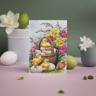 Carte postale Retro vintage Pâques