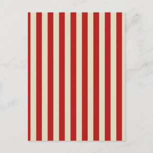 Carte Postale Retro Vintage Vertical PopCorn Classic Stripes