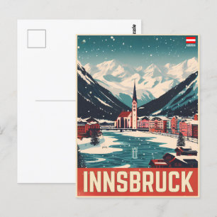 Carte Postale Retro Voyage Innsbruck Tyrol - Alpes autrichiennes