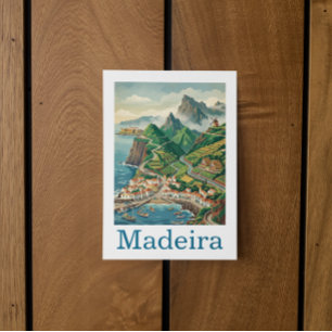 Carte Postale Retro Voyage Vintage Madère Île Portugal