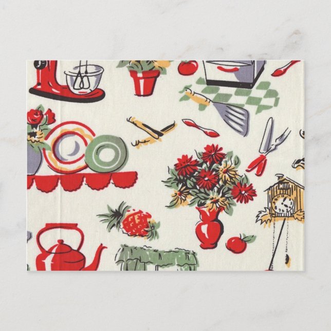 Carte Postale rétros conceptions des années 1950 (Devant)